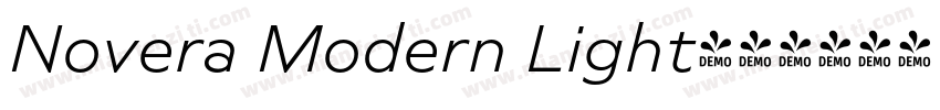 Novera Modern Light字体转换